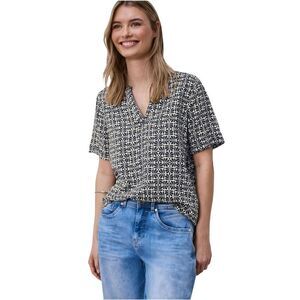 Street One Blue Viscose Women's Blouse
